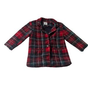 Cotton-On  Kids Red Plaid Jacket Size 5-6